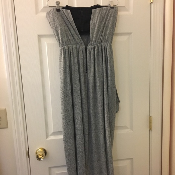 NWT Alice + Olivia strapless charcoal midi dress - Picture 2 of 8